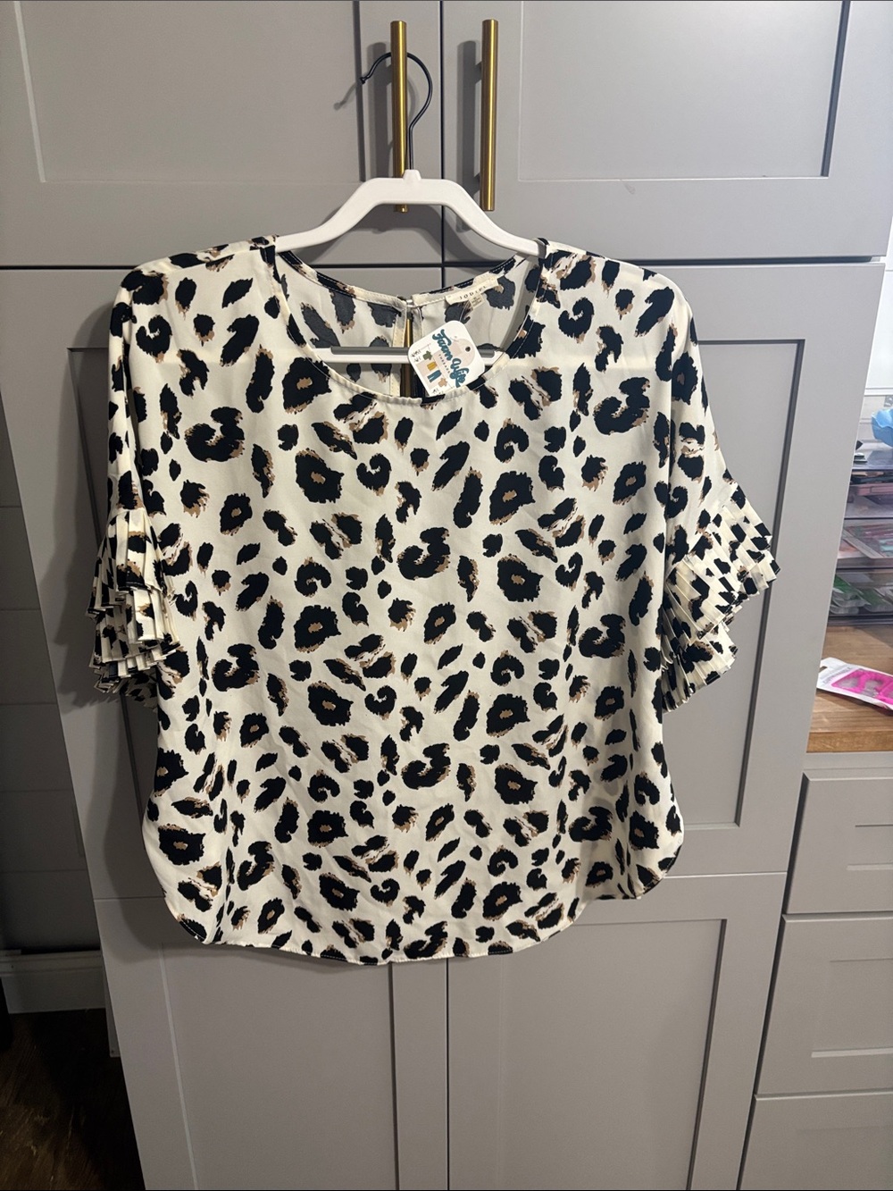 NWT Jodifl Leopard Blouse